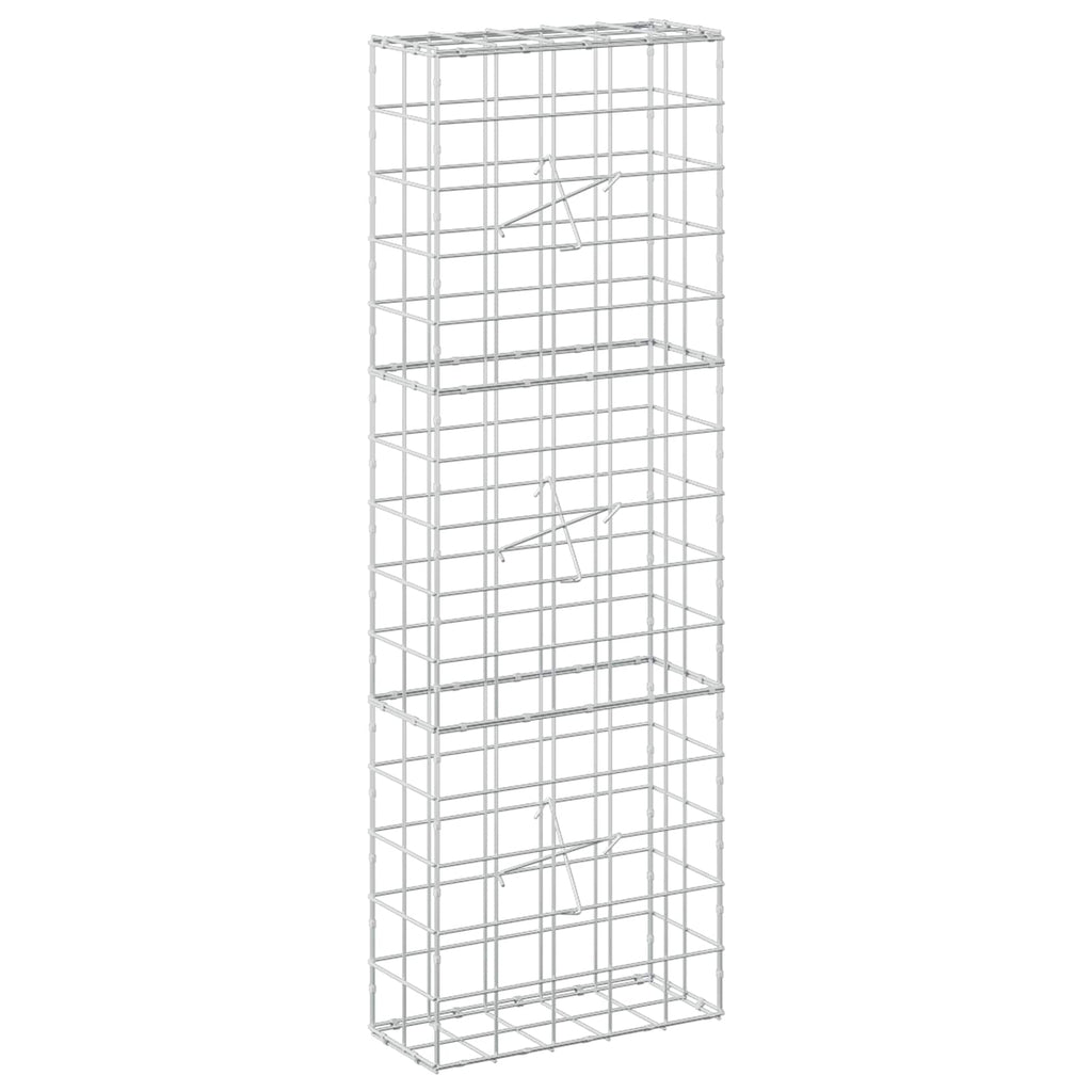 vidaXL Gabion z drutem 5 mm i siatką 10x10 cm 50x20x150 cm