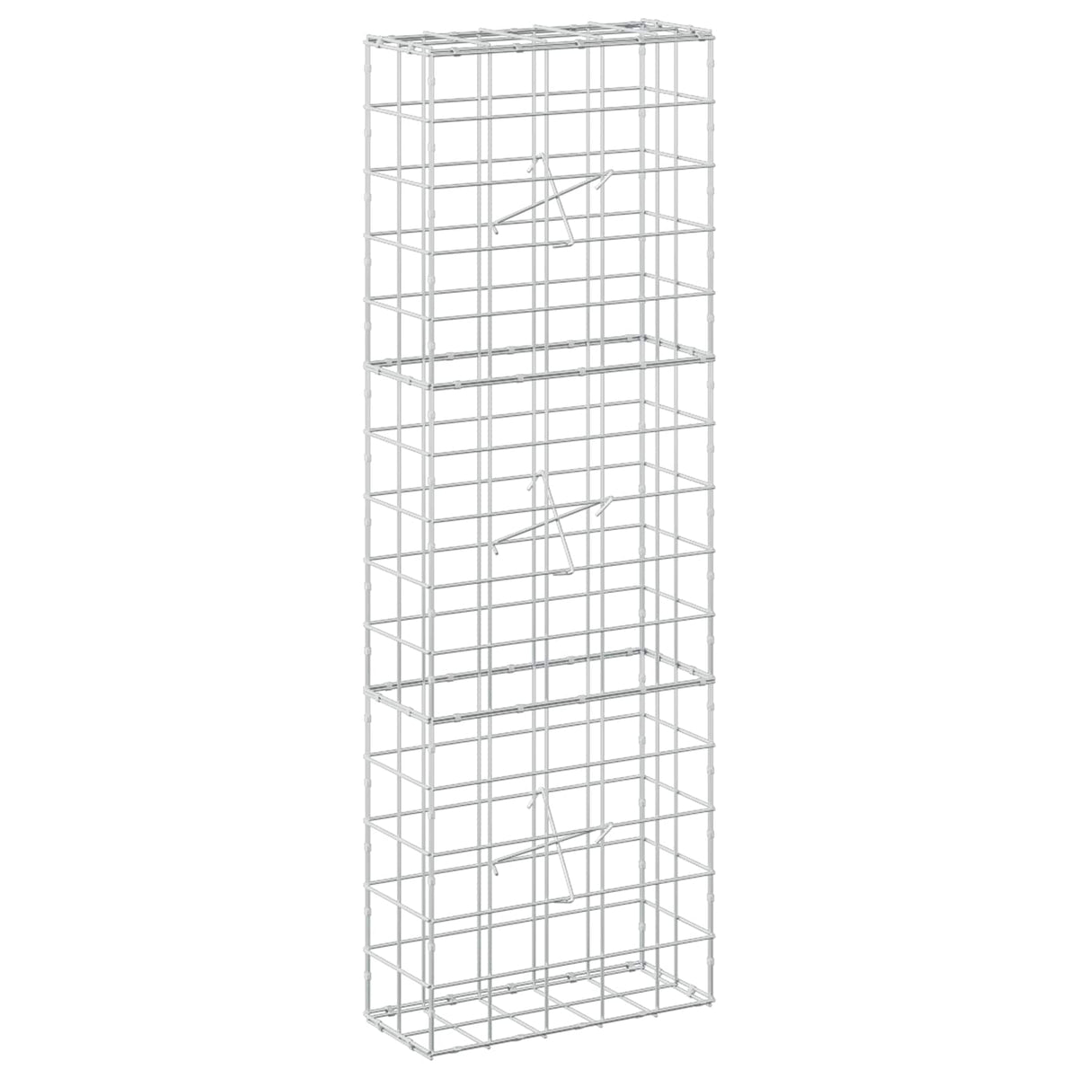 vidaXL Gabion z drutem 5 mm i siatką 10x10 cm 50x20x150 cm