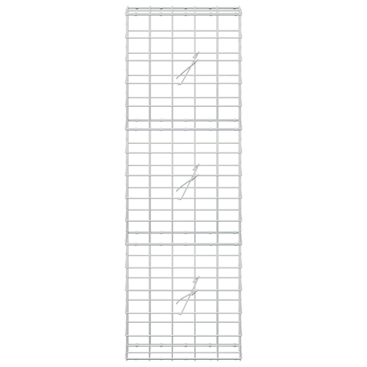 vidaXL Gabion z drutem 5 mm i siatką 10x10 cm 50x20x150 cm