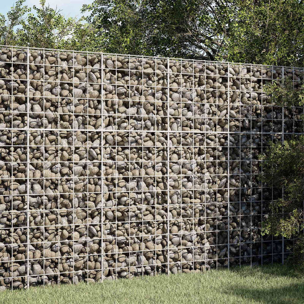 vidaXL Gabion z drutem 5 mm i siatką 10x10 cm 100x20x150 cm
