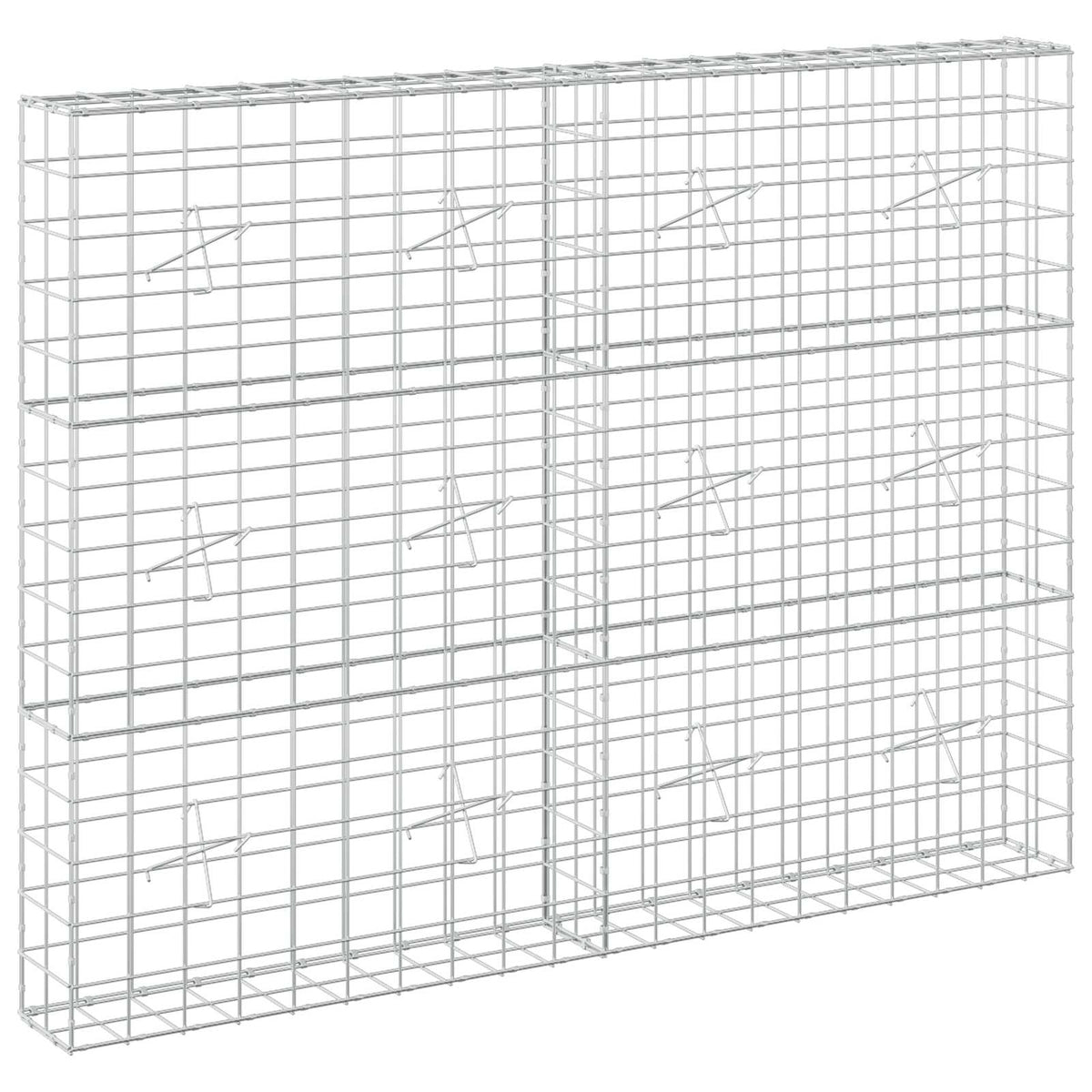 vidaXL Gabion z drutem 5 mm i siatką 10x10 cm 200x20x150 cm