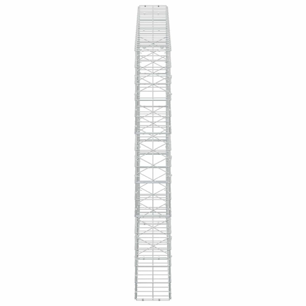 vidaXL Gabion z drutem 5 mm i siatką 10x10 cm 250x20x150 cm