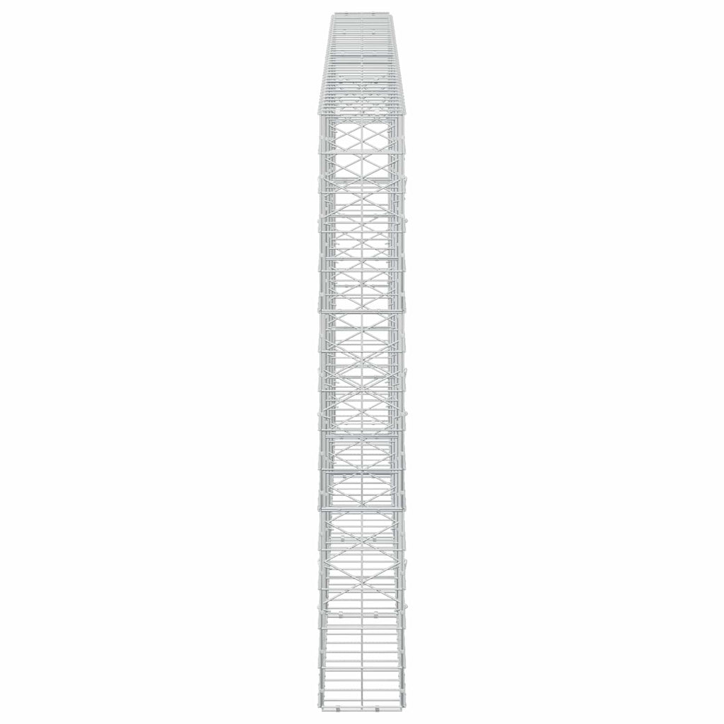 vidaXL Gabion z drutem 5 mm i siatką 10x10 cm 400x20x150 cm