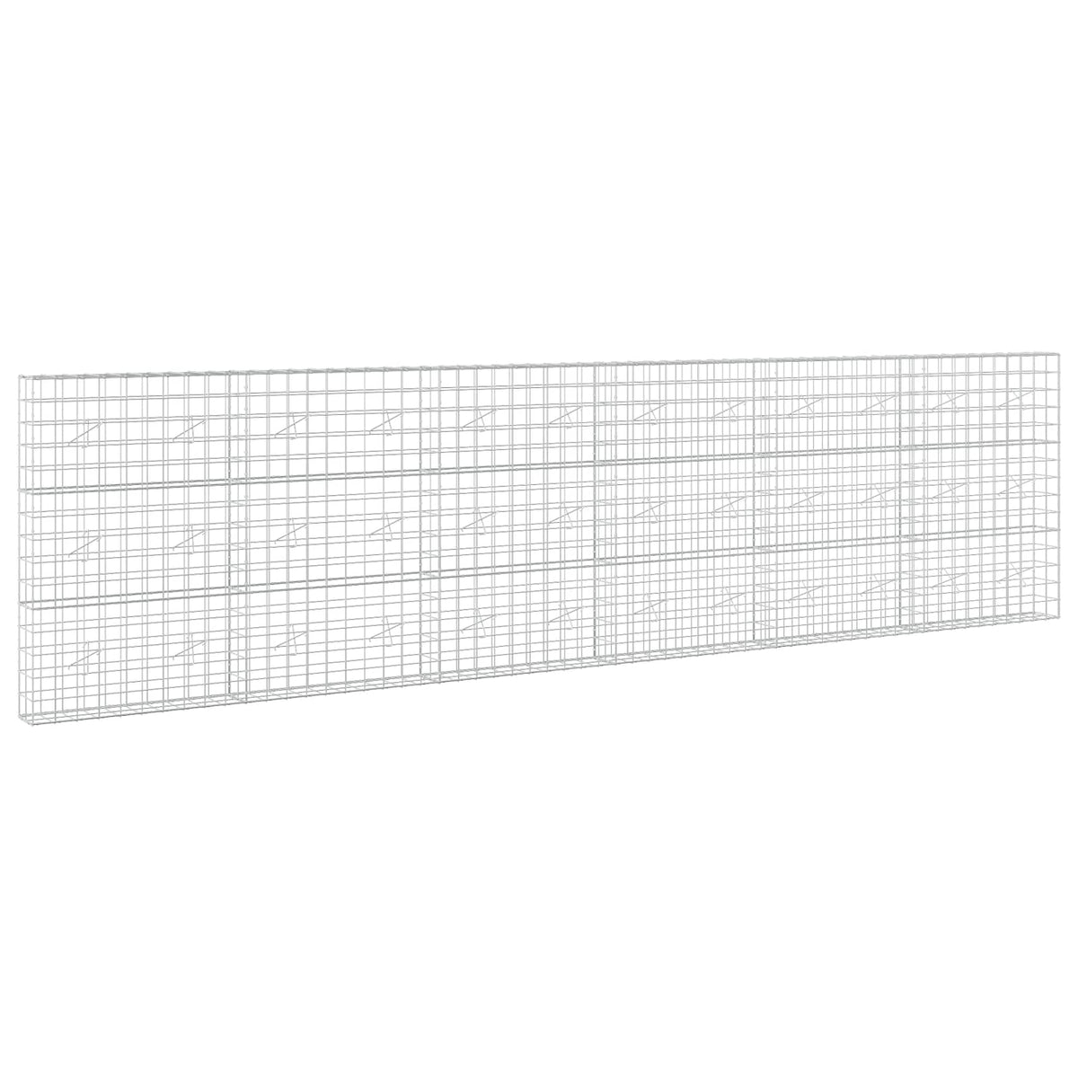 vidaXL Gabion z drutem 5 mm i siatką 10x10 cm 600x20x150 cm