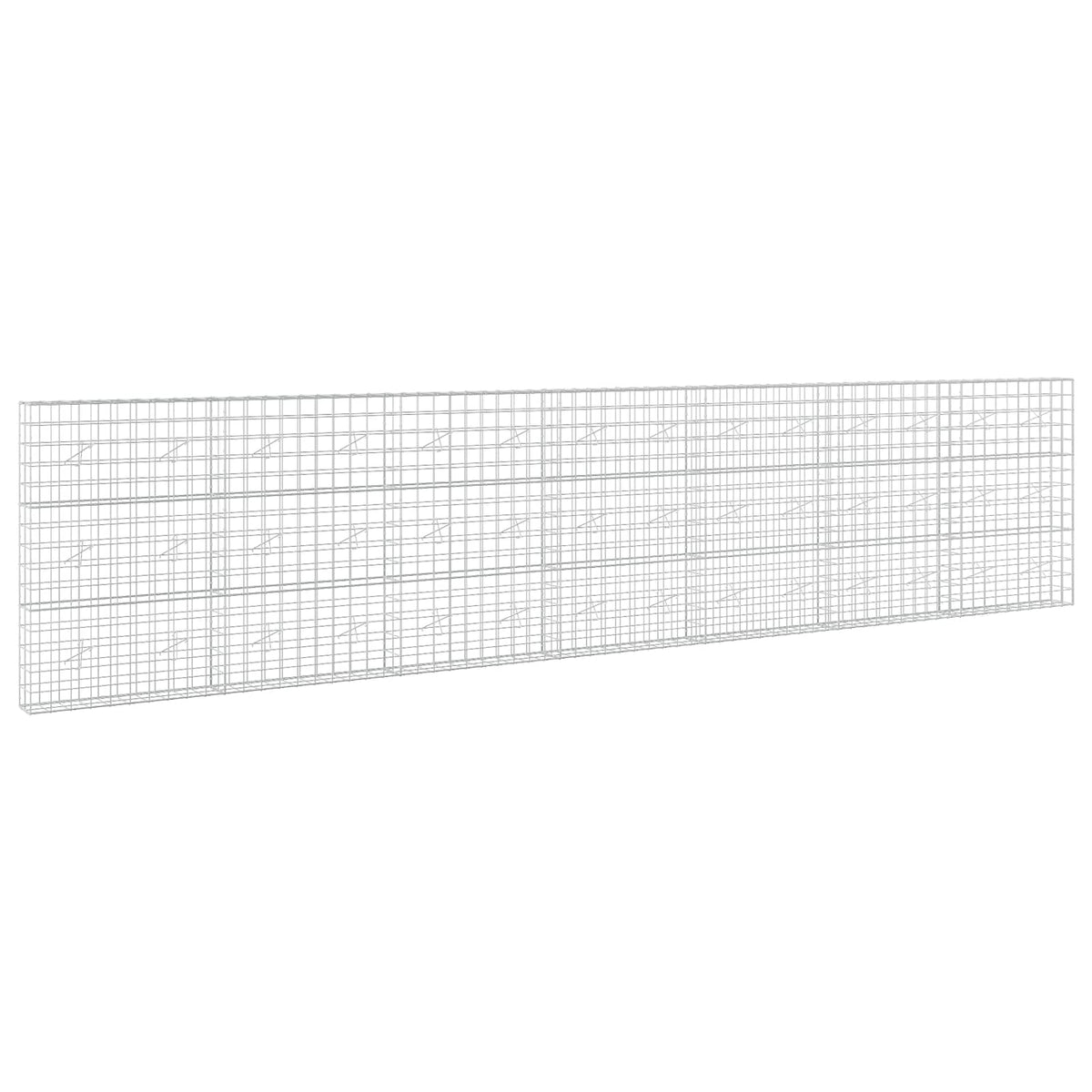vidaXL Gabion z drutem 5 mm i siatką 10x10 cm 700x20x150 cm