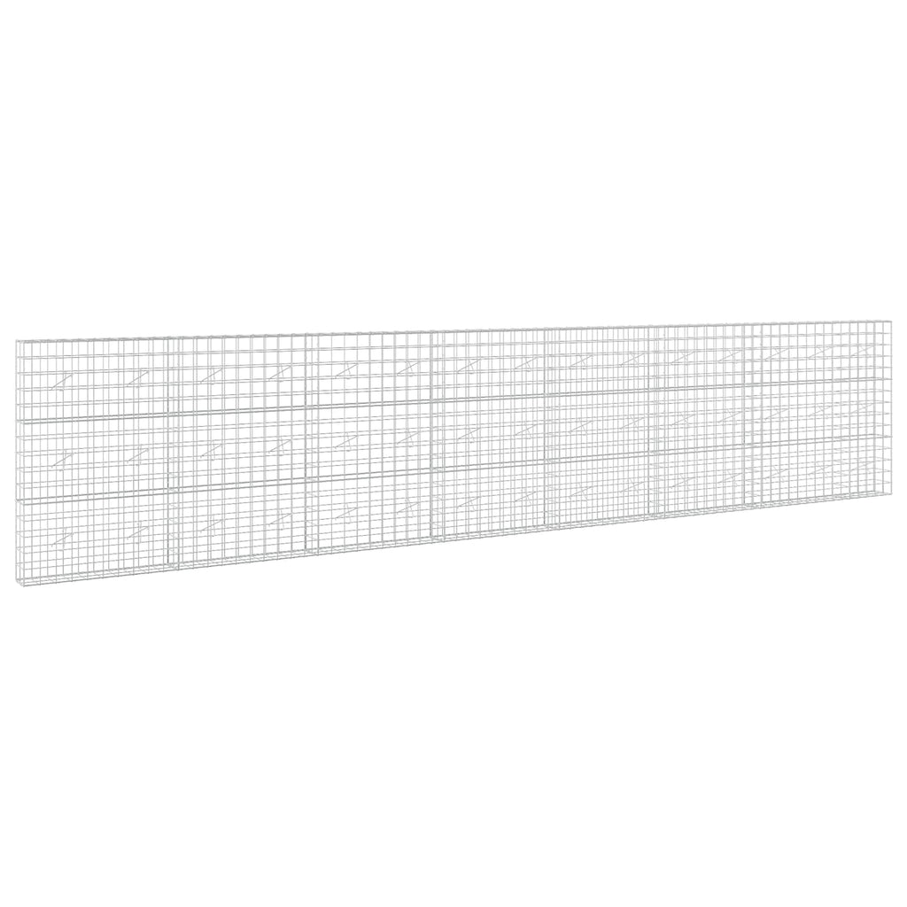 vidaXL Gabion z drutem 5 mm i siatką 10x10 cm 750x20x150 cm