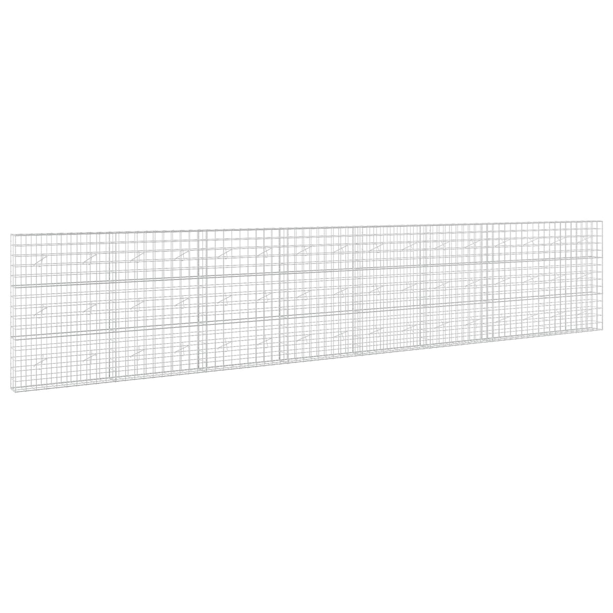 vidaXL Gabion z drutem 5 mm i siatką 10x10 cm 800x20x150 cm