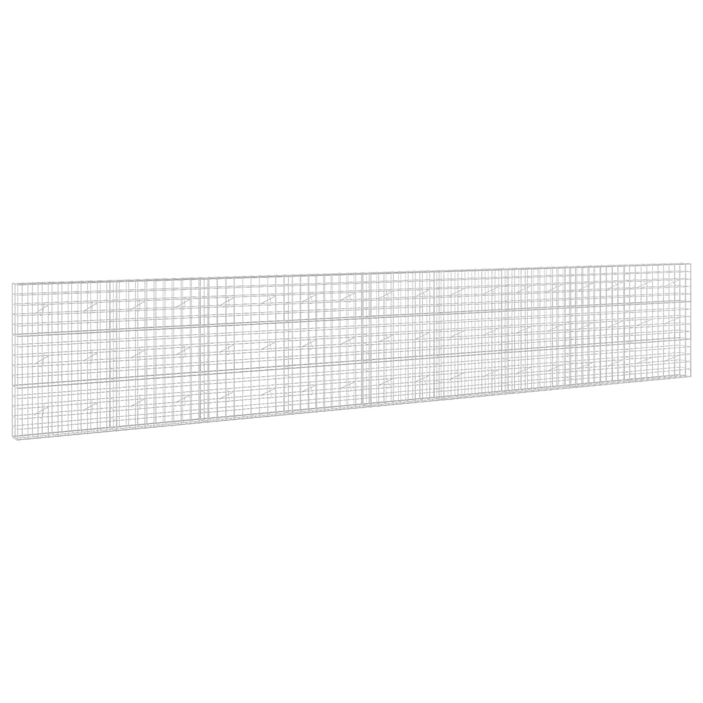 vidaXL Gabion z drutem 5 mm i siatką 10x10 cm 900x20x150 cm
