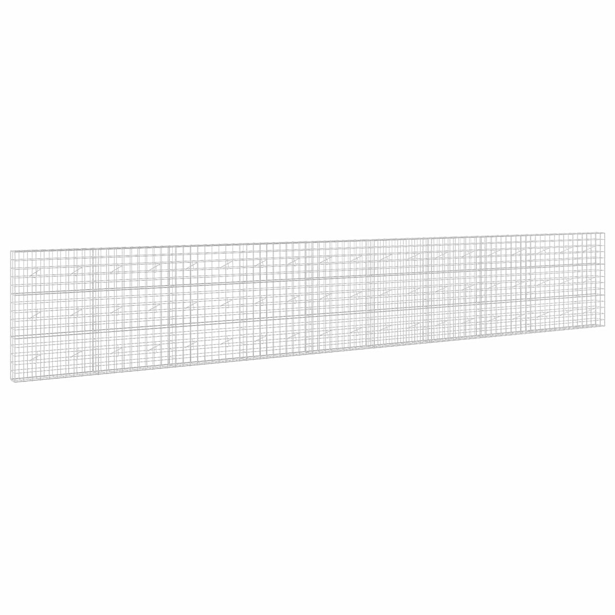 vidaXL Gabion z drutem 5 mm i siatką 10x10 cm 950x20x150 cm