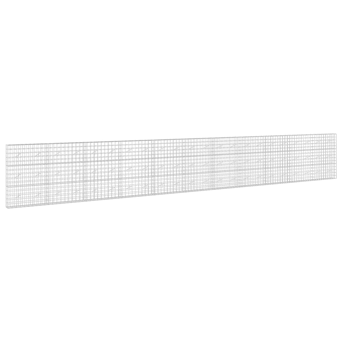 vidaXL Gabion z drutem 5 mm i siatką 10x10 cm 1100x20x150 cm