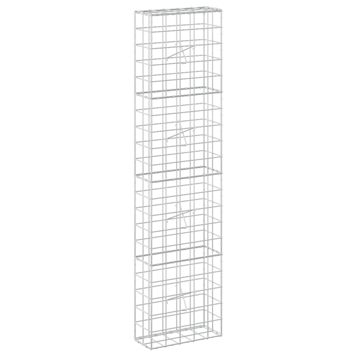 vidaXL Gabion z drutem 5 mm i siatką 10x10 cm 50x20x200 cm