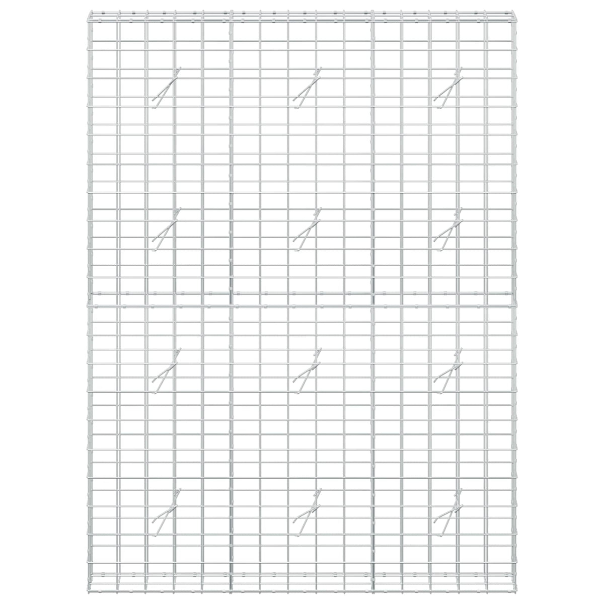 vidaXL Gabion z drutem 5 mm i siatką 10x10 cm 150x20x200 cm