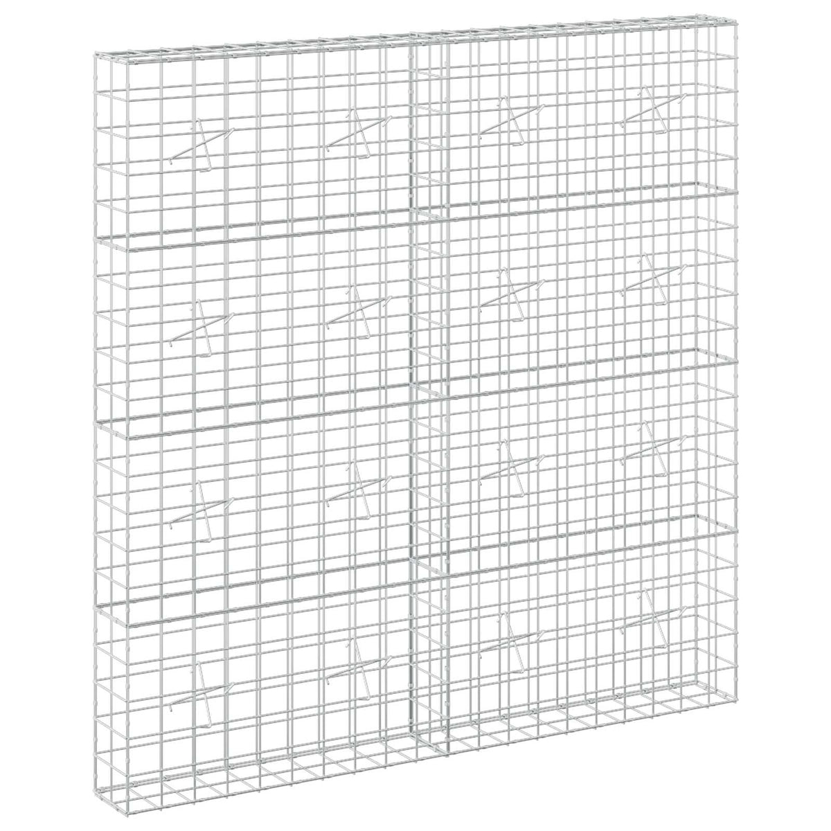 vidaXL Gabion z drutem 5 mm i siatką 10x10 cm 200x20x200 cm