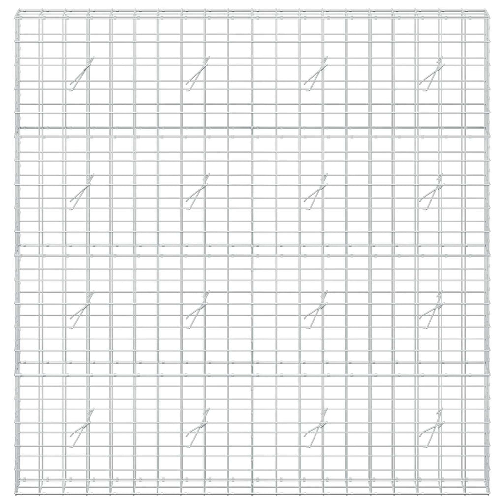 vidaXL Gabion z drutem 5 mm i siatką 10x10 cm 200x20x200 cm