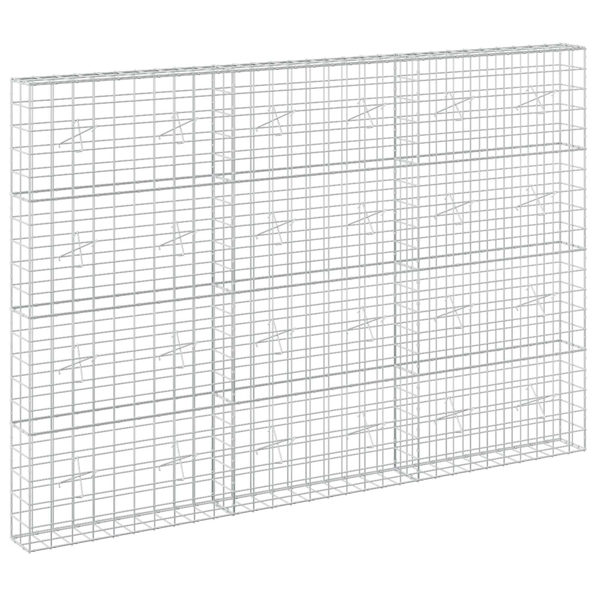 vidaXL Gabion z drutem 5 mm i siatką 10x10 cm 300x20x200 cm