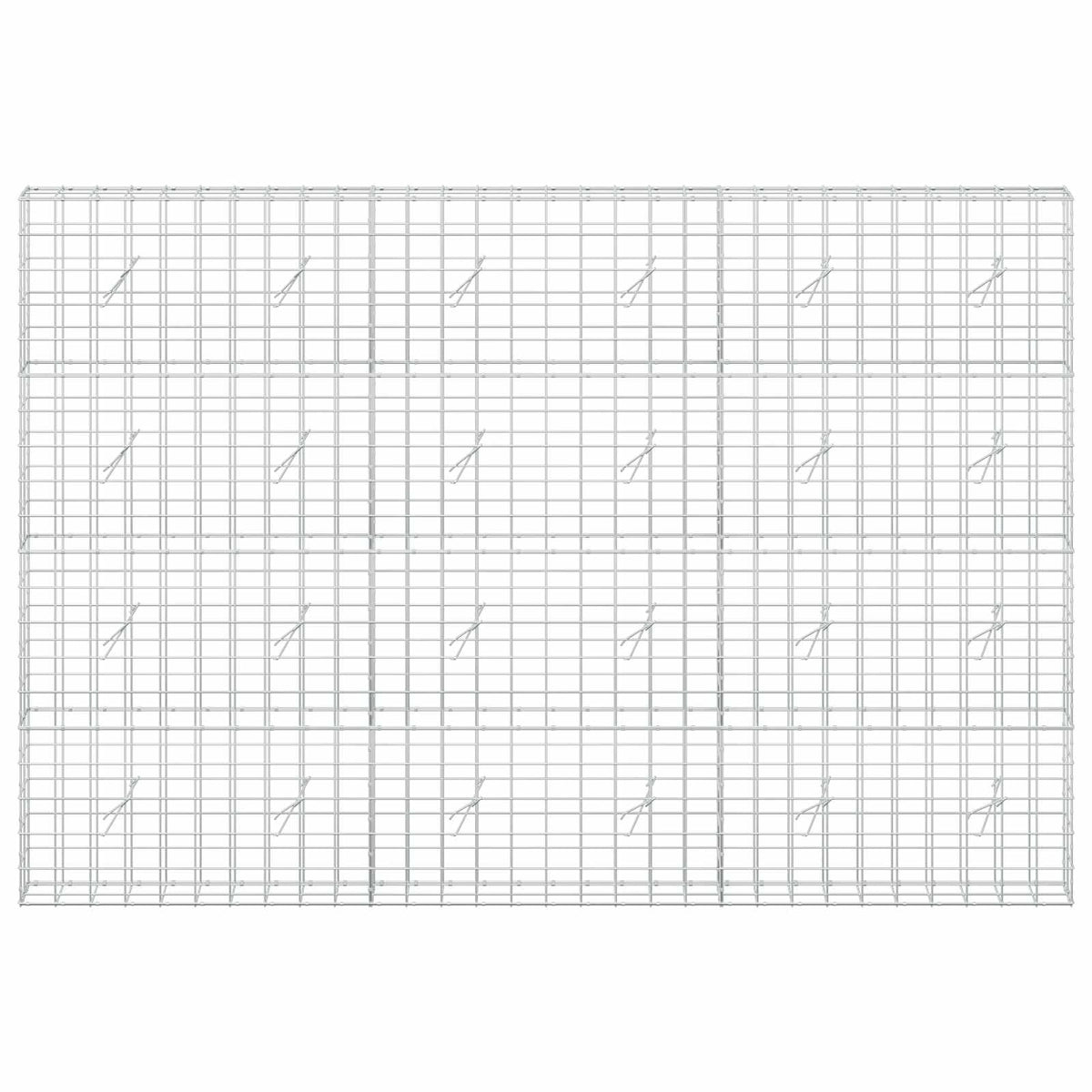 vidaXL Gabion z drutem 5 mm i siatką 10x10 cm 300x20x200 cm