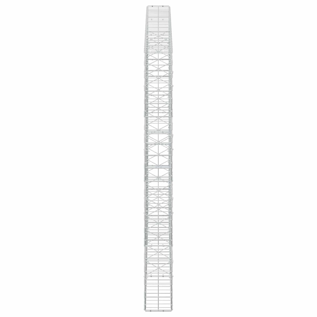 vidaXL Gabion z drutem 5 mm i siatką 10x10 cm 300x20x200 cm