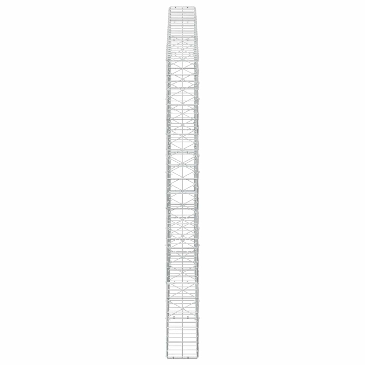 vidaXL Gabion z drutem 5 mm i siatką 10x10 cm 300x20x200 cm