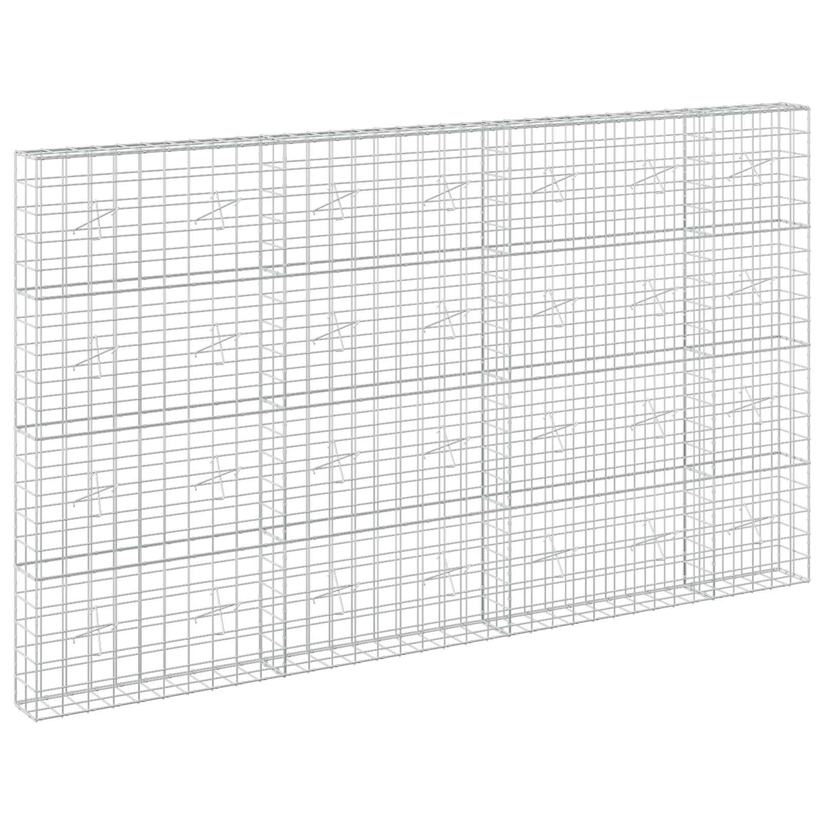 vidaXL Gabion z drutem 5 mm i siatką 10x10 cm 350x20x200 cm