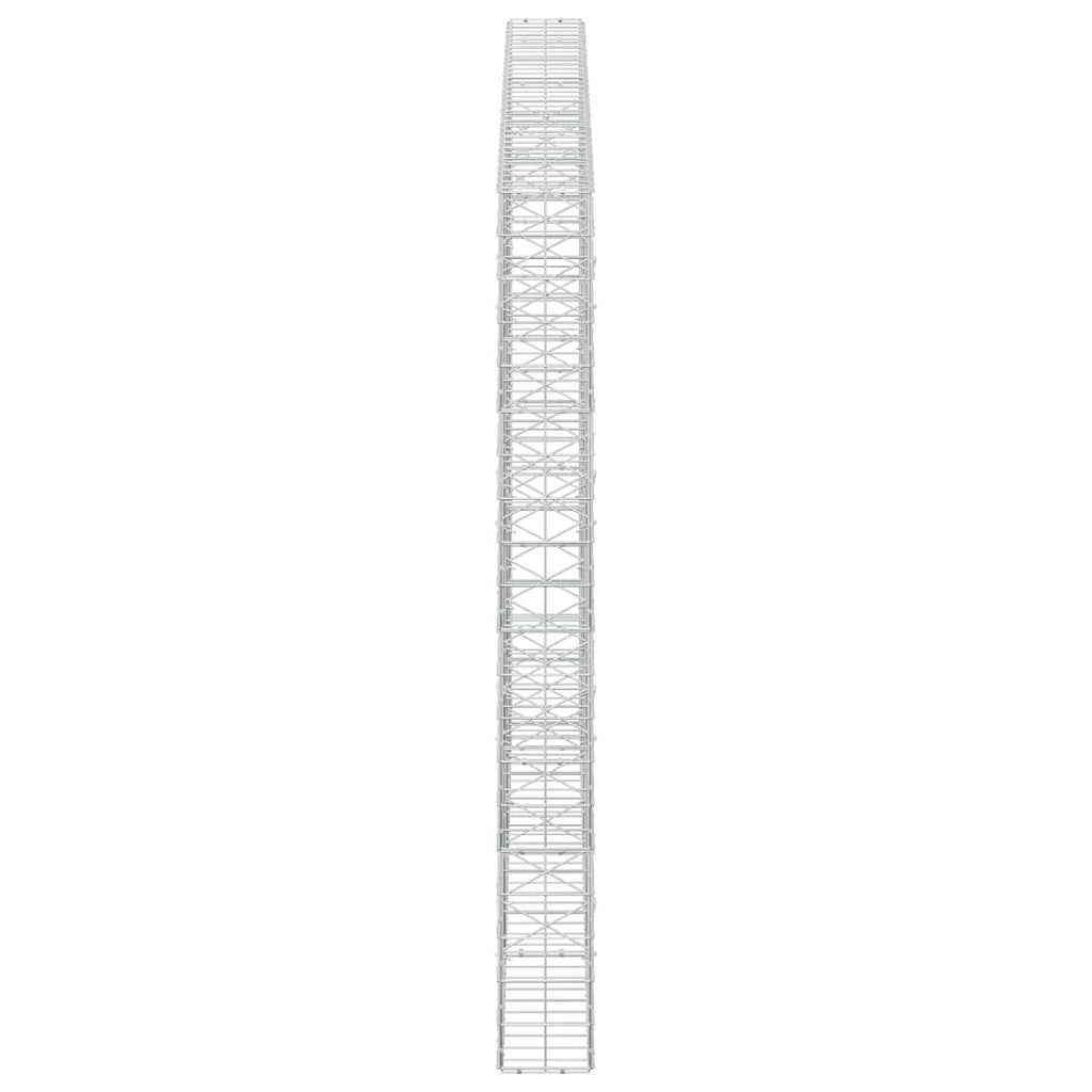 vidaXL Gabion z drutem 5 mm i siatką 10x10 cm 350x20x200 cm