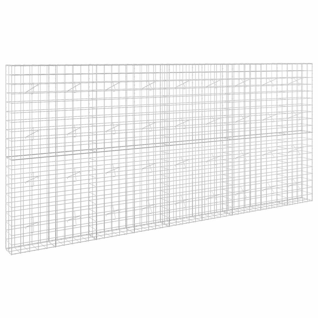 vidaXL Gabion z drutem 5 mm i siatką 10x10 cm 450x20x200 cm