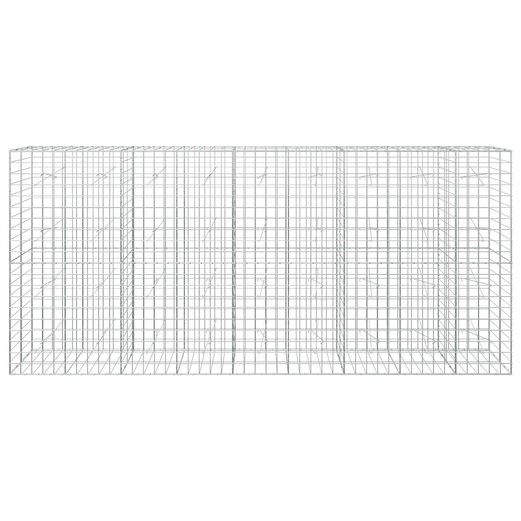 vidaXL Gabion z drutem 5 mm i siatką 10x10 cm 450x20x200 cm