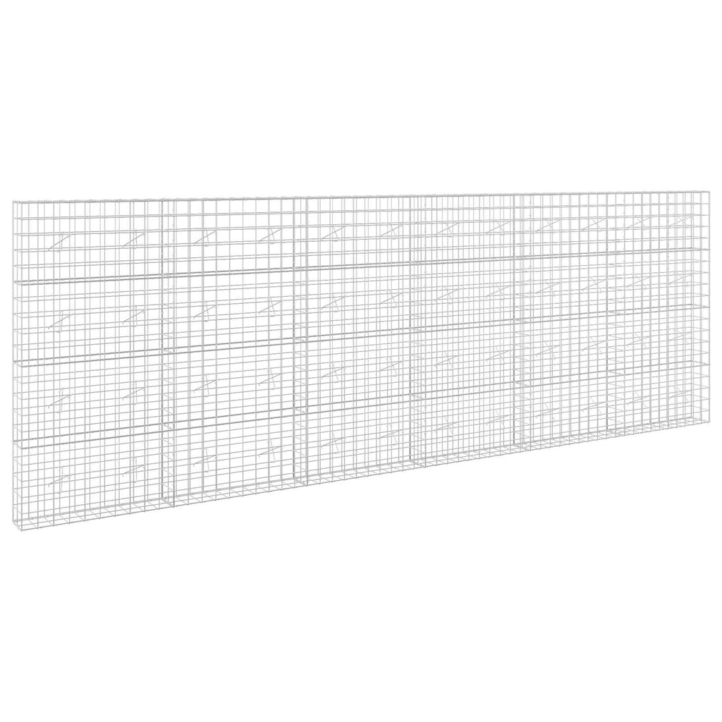 vidaXL Gabion z drutem 5 mm i siatką 10x10 cm 600x20x200 cm