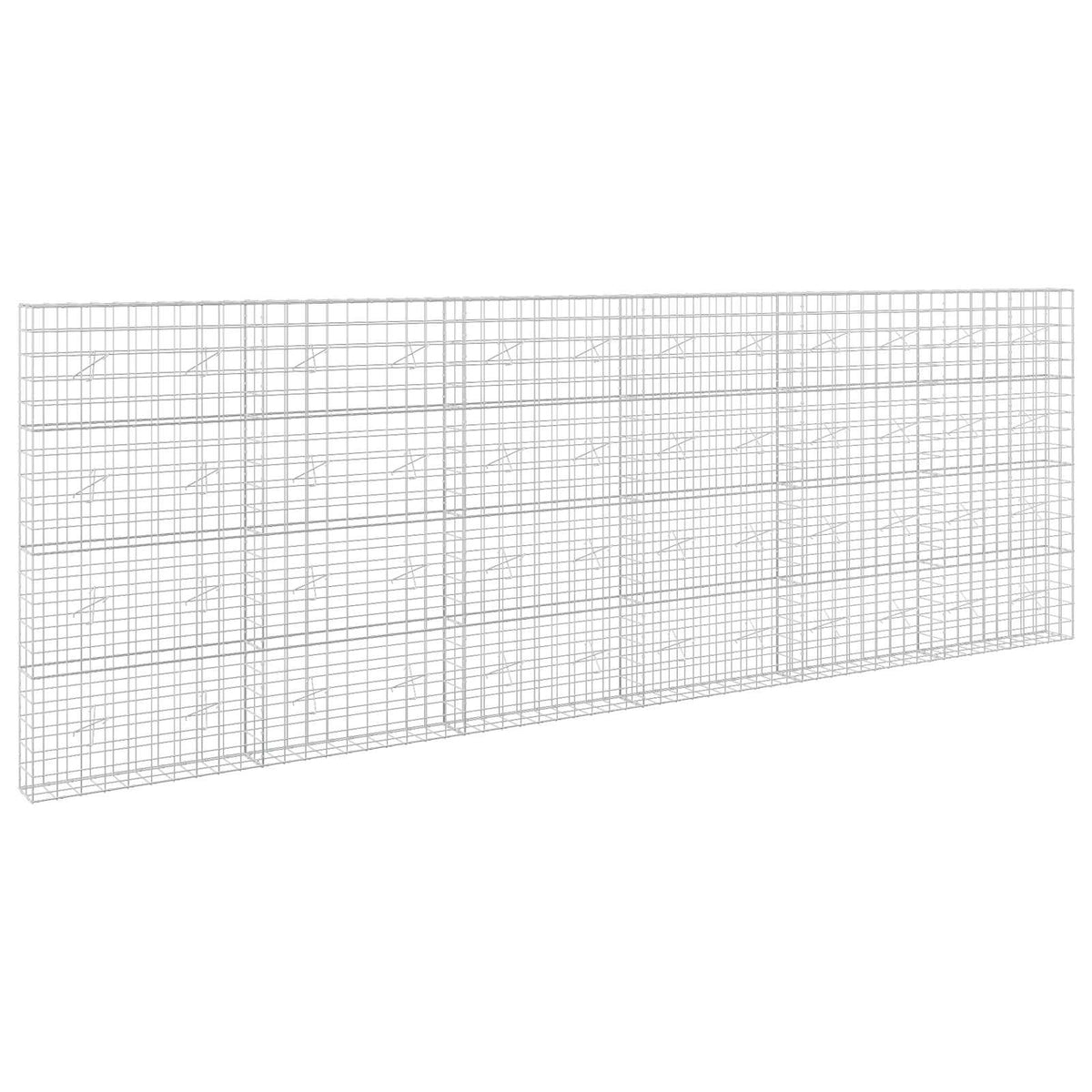 vidaXL Gabion z drutem 5 mm i siatką 10x10 cm 600x20x200 cm