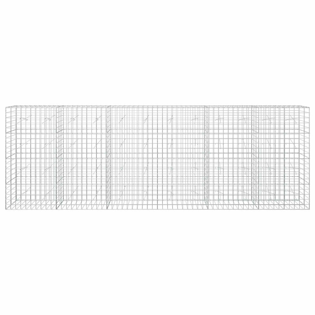 vidaXL Gabion z drutem 5 mm i siatką 10x10 cm 600x20x200 cm