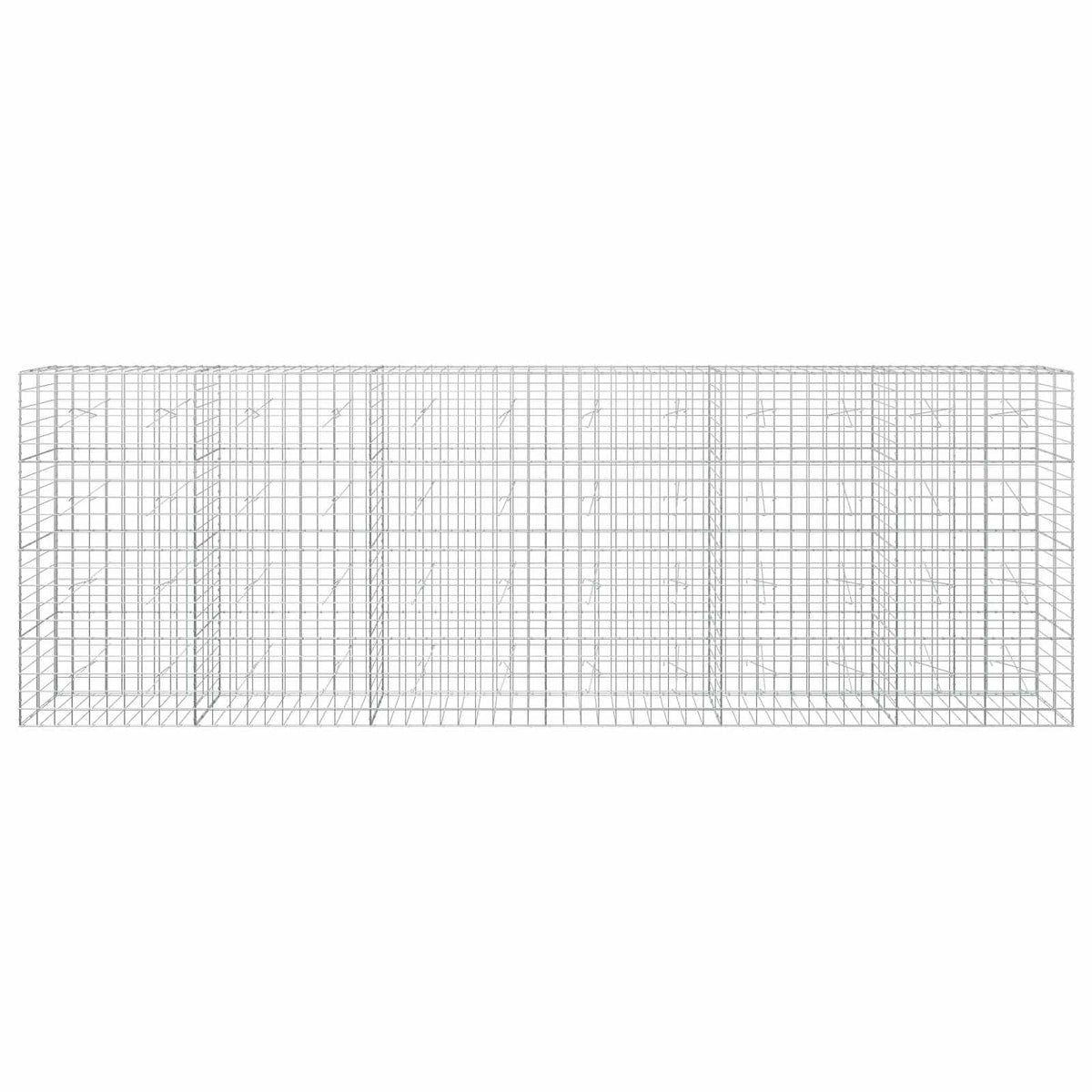 vidaXL Gabion z drutem 5 mm i siatką 10x10 cm 600x20x200 cm