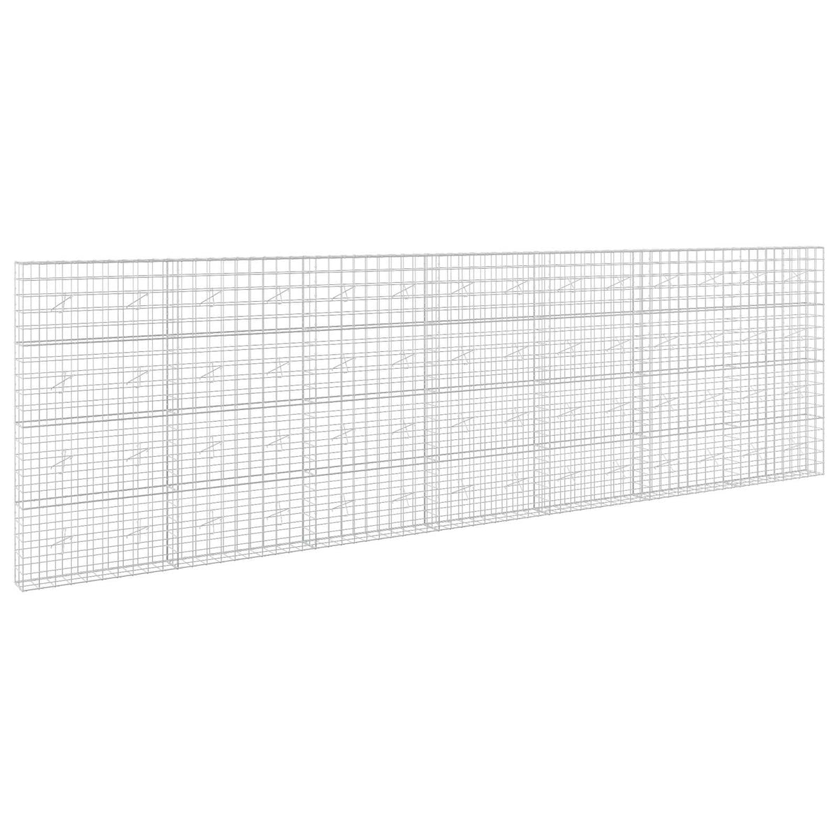 vidaXL Gabion z drutem 5 mm i siatką 10x10 cm 700x20x200 cm