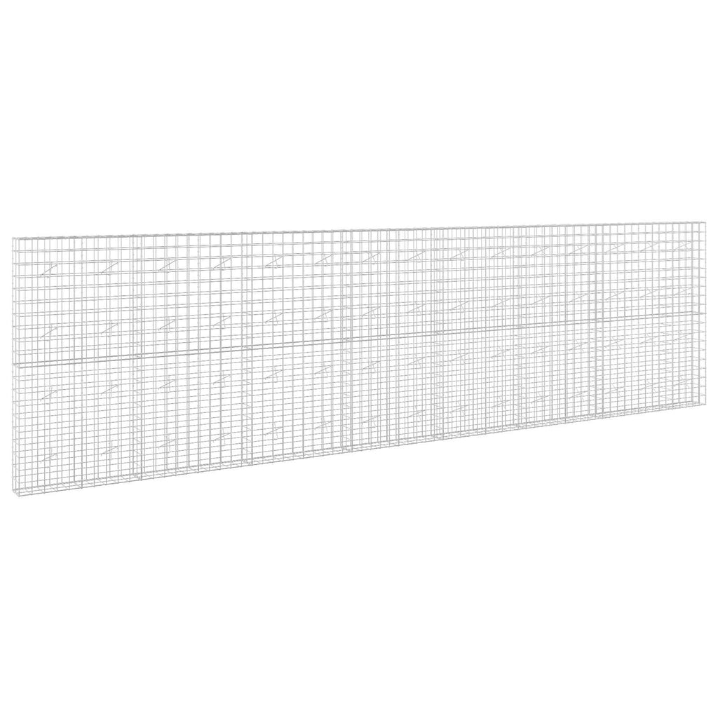 vidaXL Gabion z drutem 5 mm i siatką 10x10 cm 750x20x200 cm