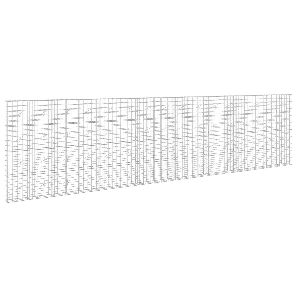 vidaXL Gabion z drutem 5 mm i siatką 10x10 cm 800x20x200 cm
