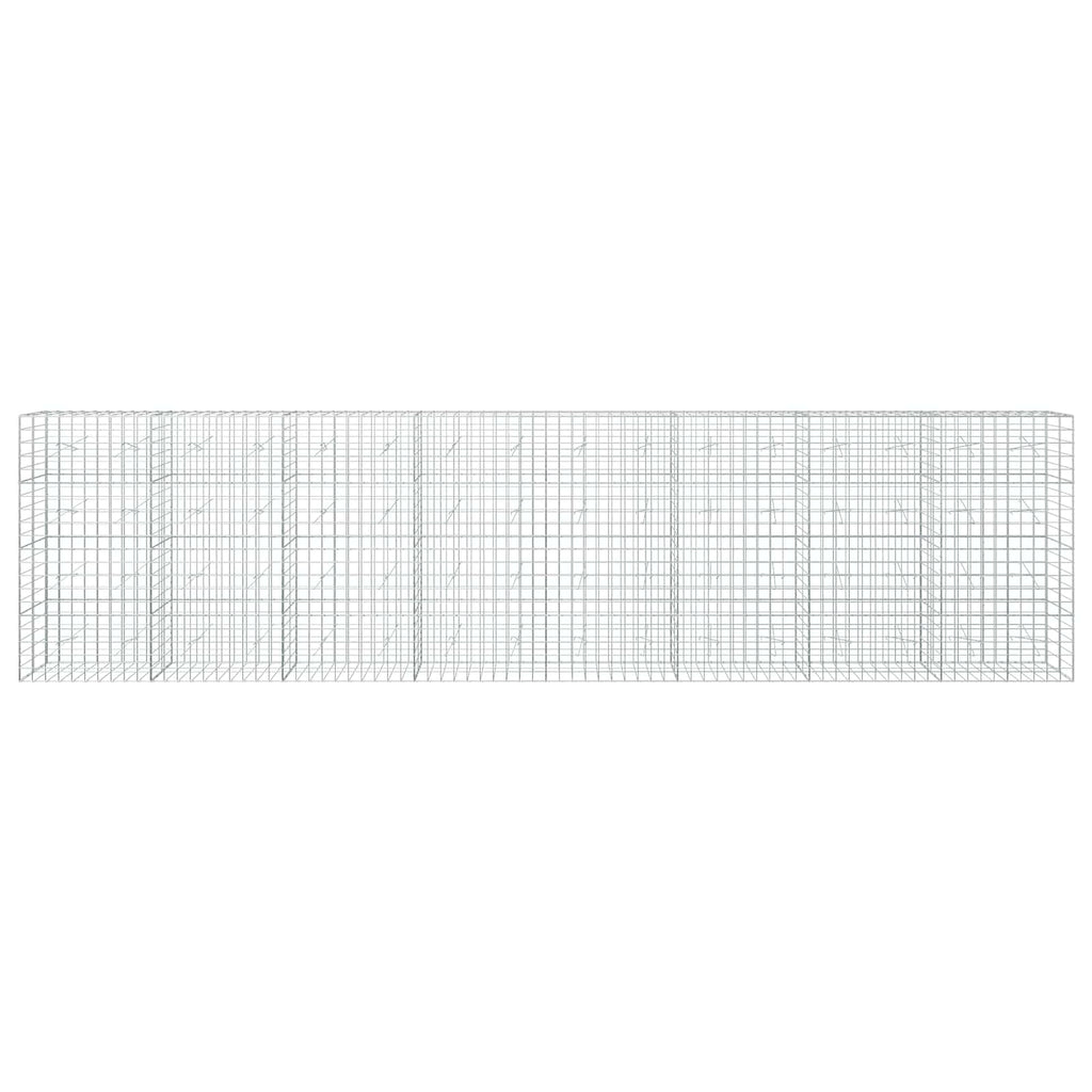 vidaXL Gabion z drutem 5 mm i siatką 10x10 cm 800x20x200 cm