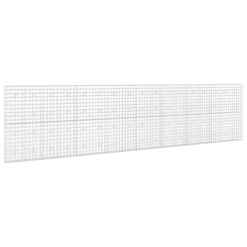 vidaXL Gabion z drutem 5 mm i siatką 10x10 cm 850x20x200 cm