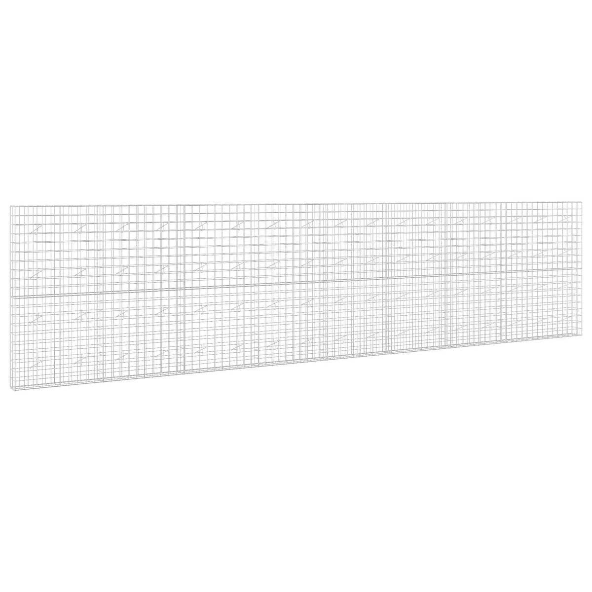 vidaXL Gabion z drutem 5 mm i siatką 10x10 cm 850x20x200 cm