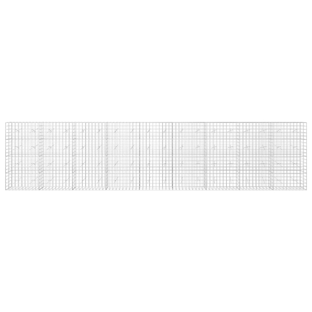 vidaXL Gabion z drutem 5 mm i siatką 10x10 cm 900x20x200 cm