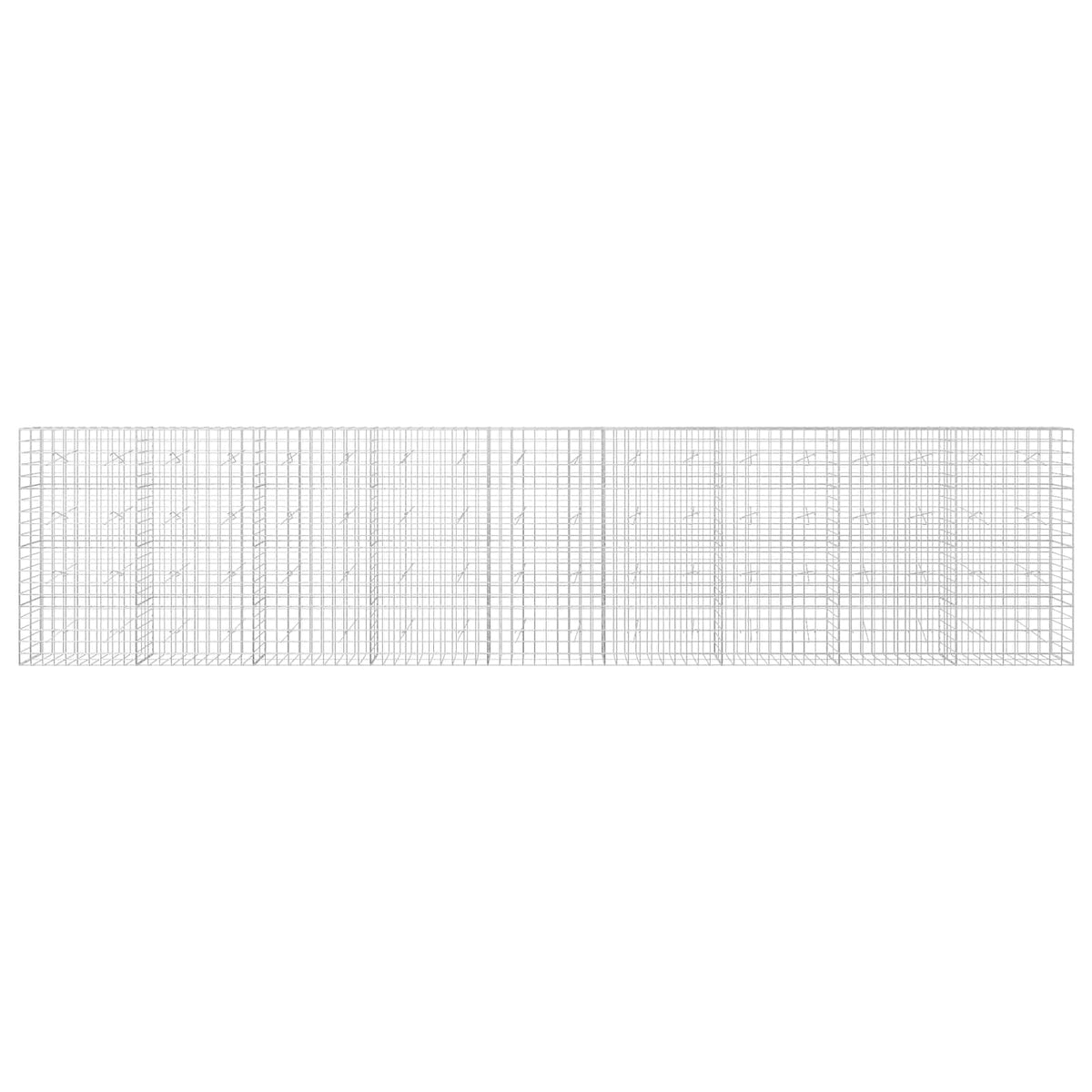 vidaXL Gabion z drutem 5 mm i siatką 10x10 cm 900x20x200 cm