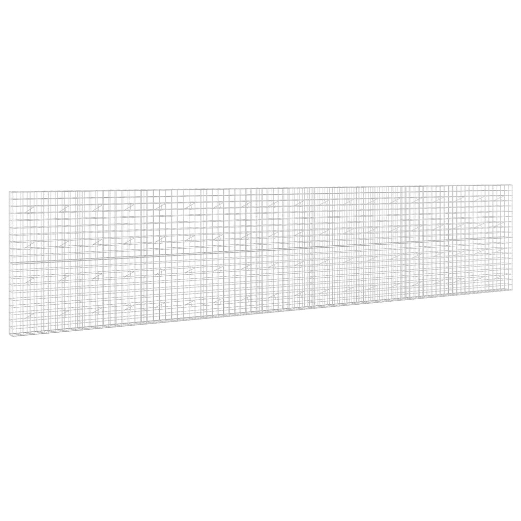 vidaXL Gabion z drutem 5 mm i siatką 10x10 cm 950x20x200 cm