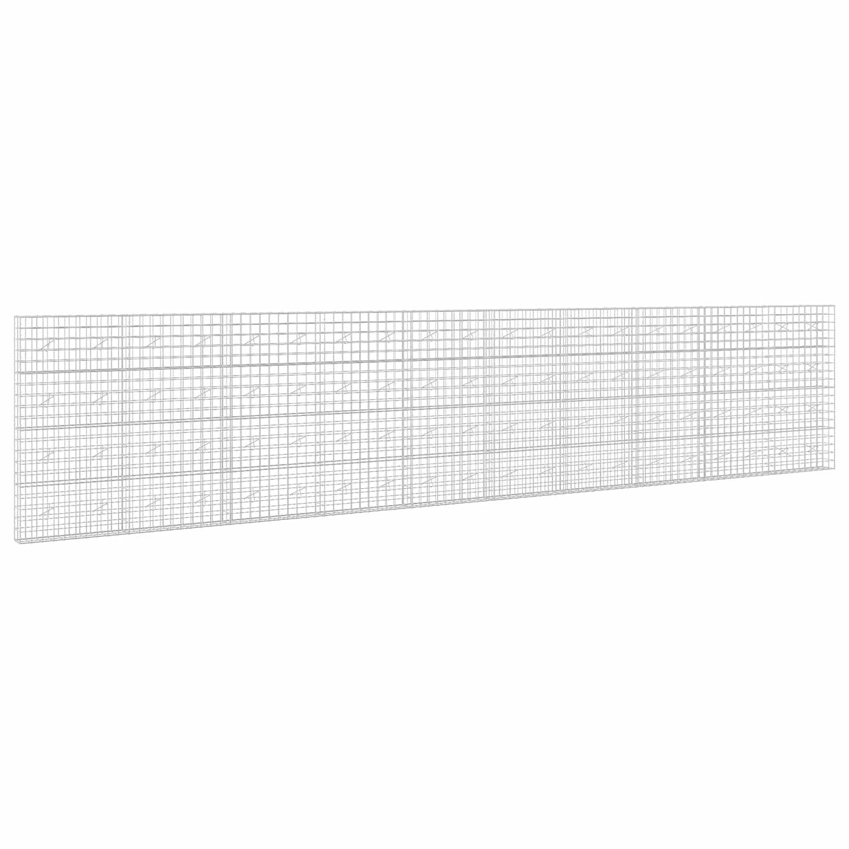 vidaXL Gabion z drutem 5 mm i siatką 10x10 cm 1000x20x200 cm