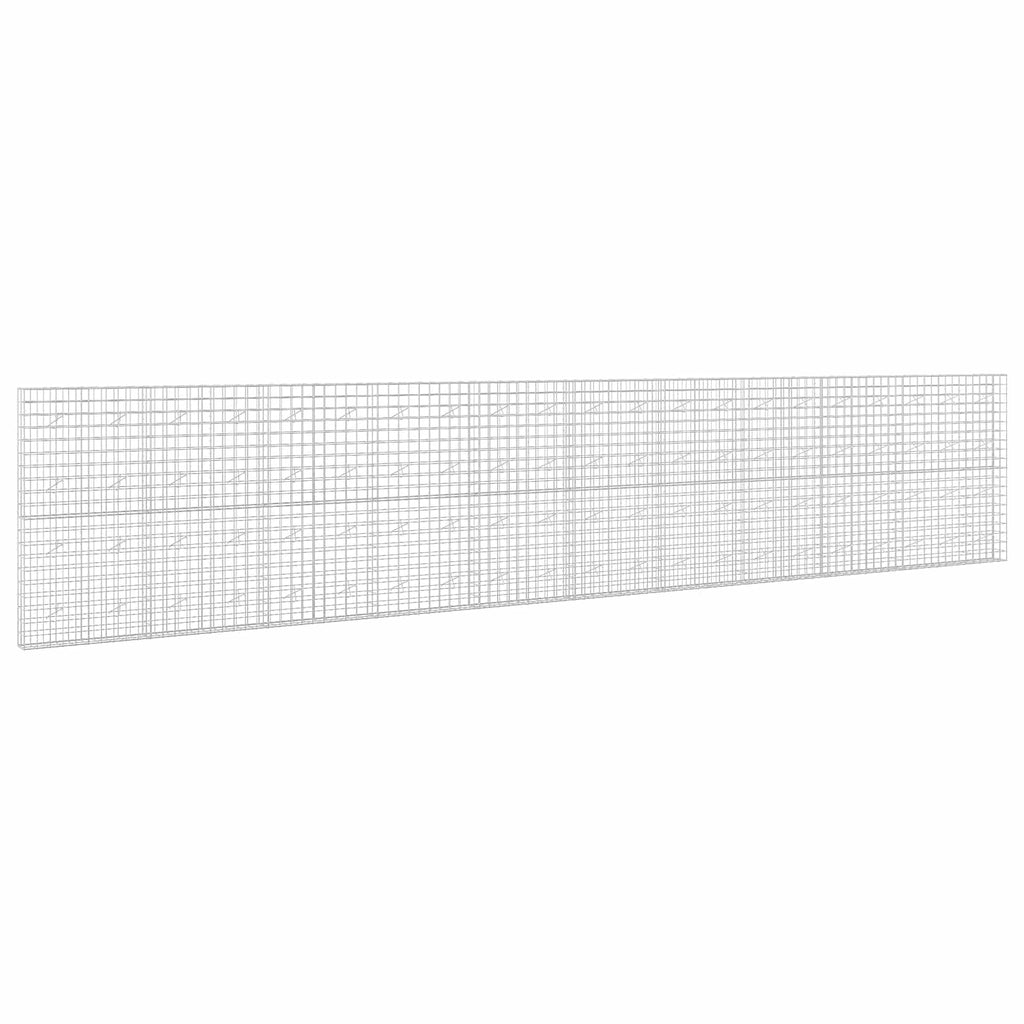 vidaXL Gabion z drutem 5 mm i siatką 10x10 cm 1050x20x200 cm