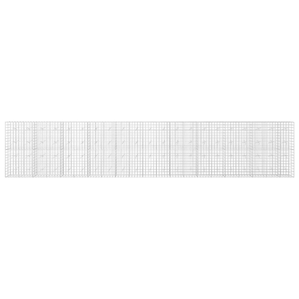 vidaXL Gabion z drutem 5 mm i siatką 10x10 cm 1050x20x200 cm
