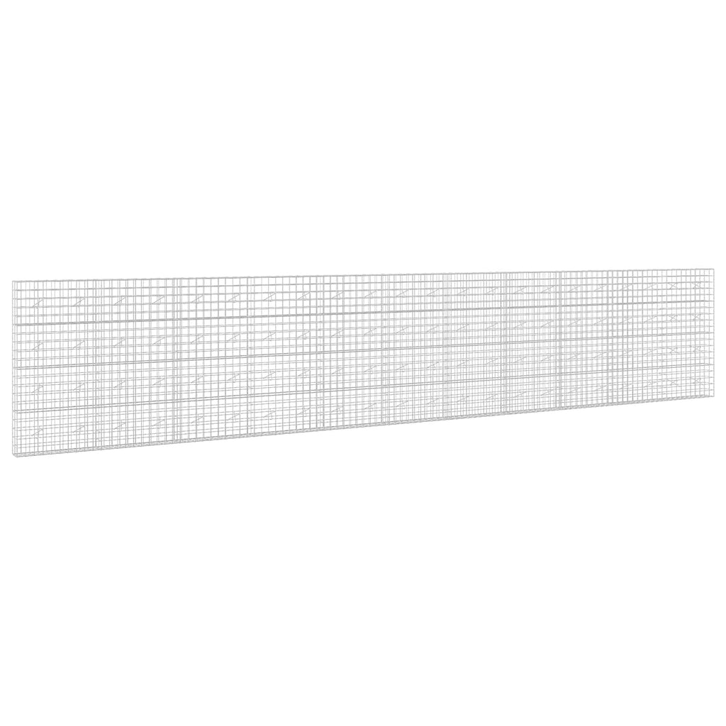 vidaXL Gabion z drutem 5 mm i siatką 10x10 cm 1100x20x200 cm