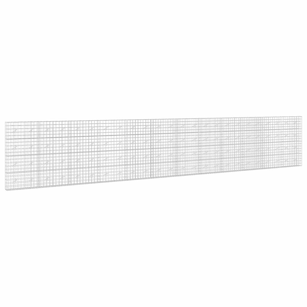 vidaXL Gabion z drutem 5 mm i siatką 10x10 cm 1200x20x200 cm