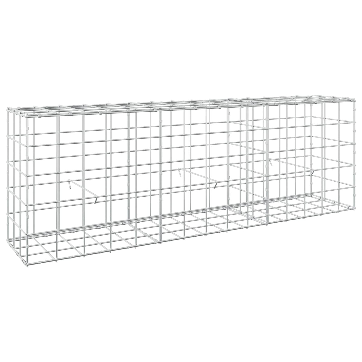 vidaXL Gabion z drutem 5 mm i siatką 10x10 cm 150x30x50 cm