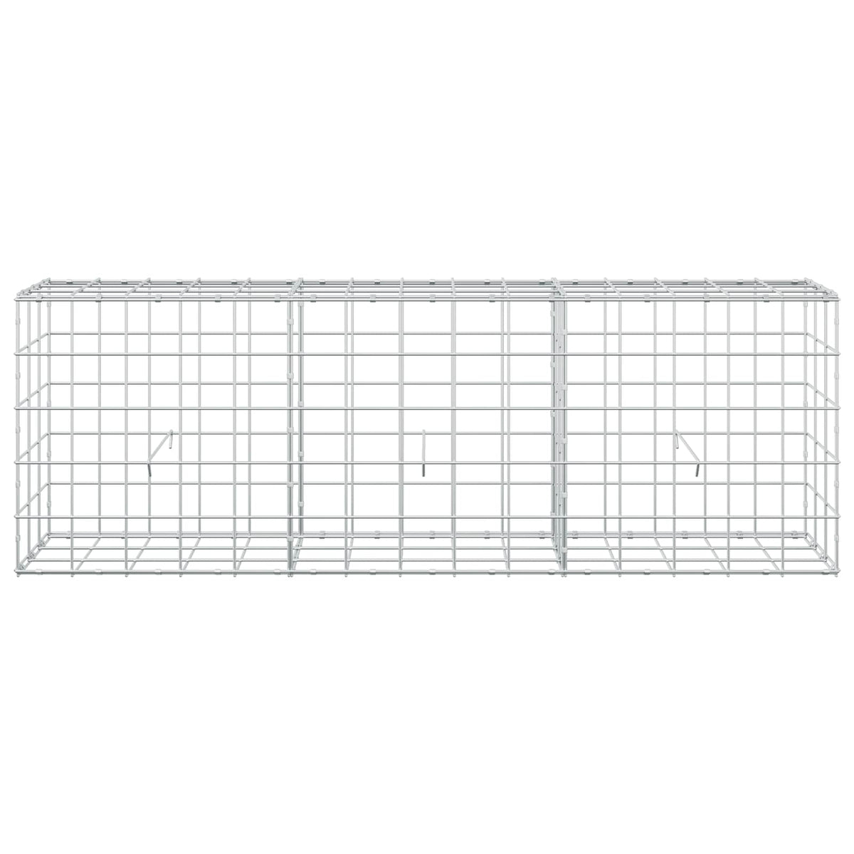 vidaXL Gabion z drutem 5 mm i siatką 10x10 cm 150x30x50 cm
