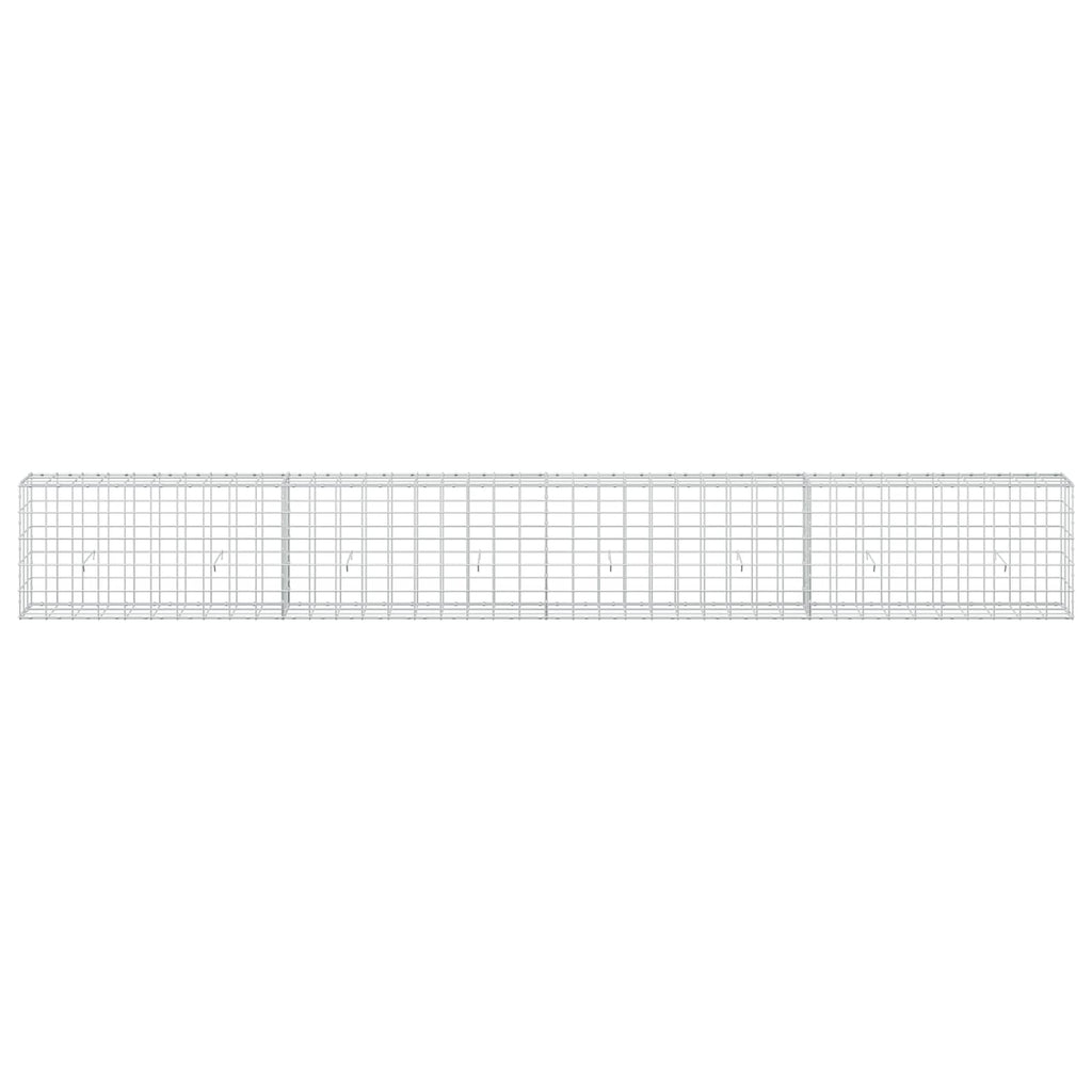vidaXL Gabion z drutem 5 mm i siatką 10x10 cm 400x30x50 cm