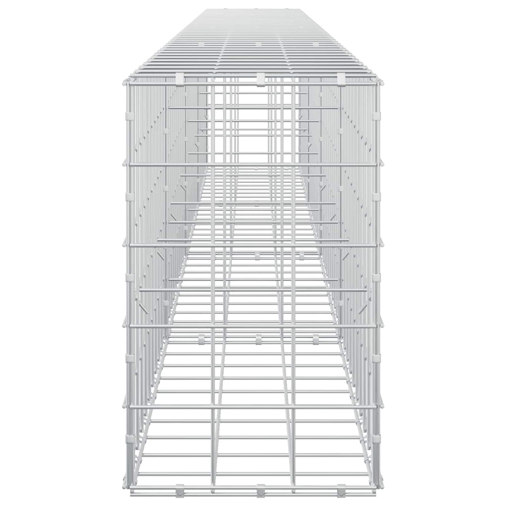 vidaXL Gabion z drutem 5 mm i siatką 10x10 cm 400x30x50 cm