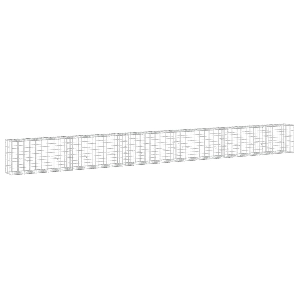 vidaXL Gabion z drutem 5 mm i siatką 10x10 cm 550x30x50 cm