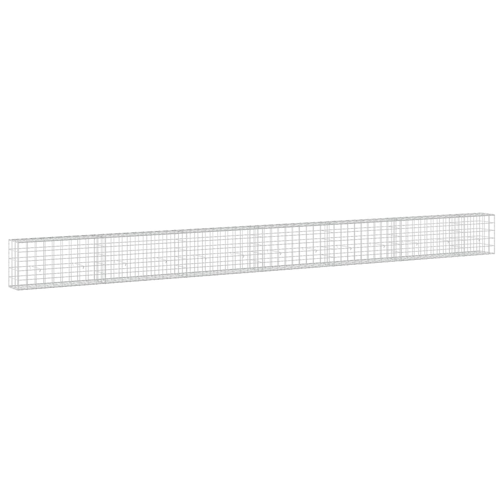 vidaXL Gabion z drutem 5 mm i siatką 10x10 cm 650x30x50 cm